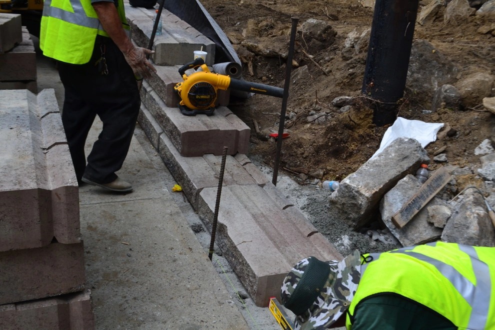 Iona preparatory high school front retaining wall by Joseph Bulfamante And Son Landscape Design/Build - Photo 11