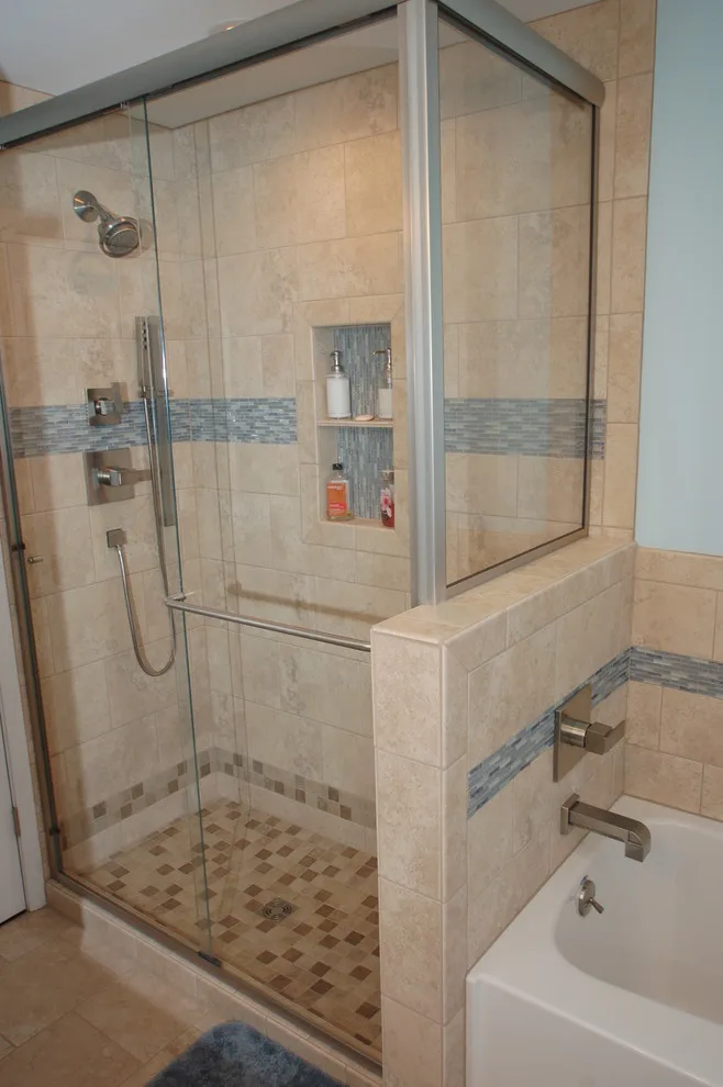Auburn, MI Custom Tile Alcove Bathroom Renovation by Tri-City Remodeling & Nowak Cabinets - Photo 3
