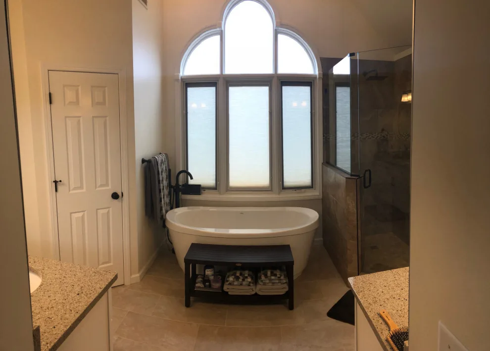 Personalized tiled shower by HM Remodeling - Photo 5