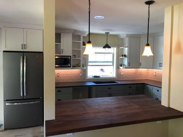 Bespoke Kitchen Renovation - Walnut Butcher Block Island by ER Renovation, Inc. - Photo 3