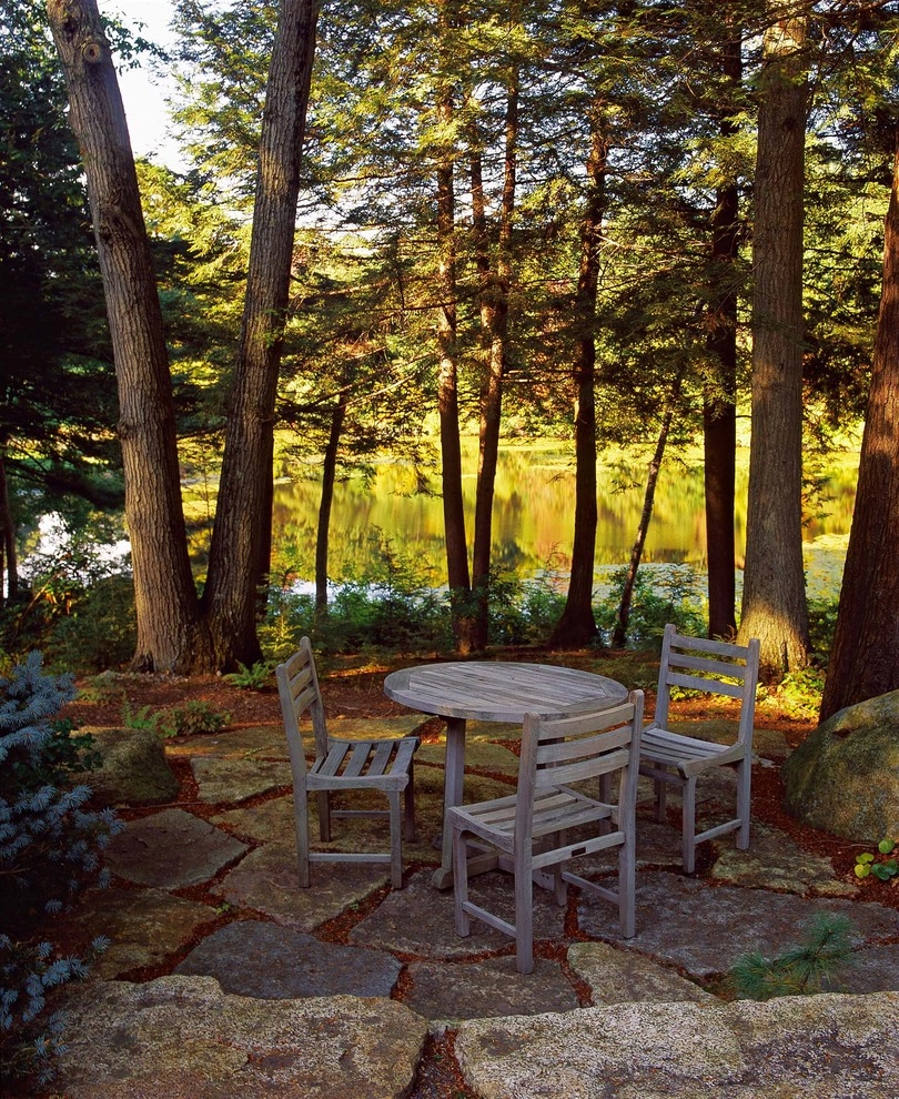 Rustic Landscape Design for a Tuscan-Inspired Hunting Lodge by Julie Moir Messervy Design Studio (JMMDS) - Photo 5