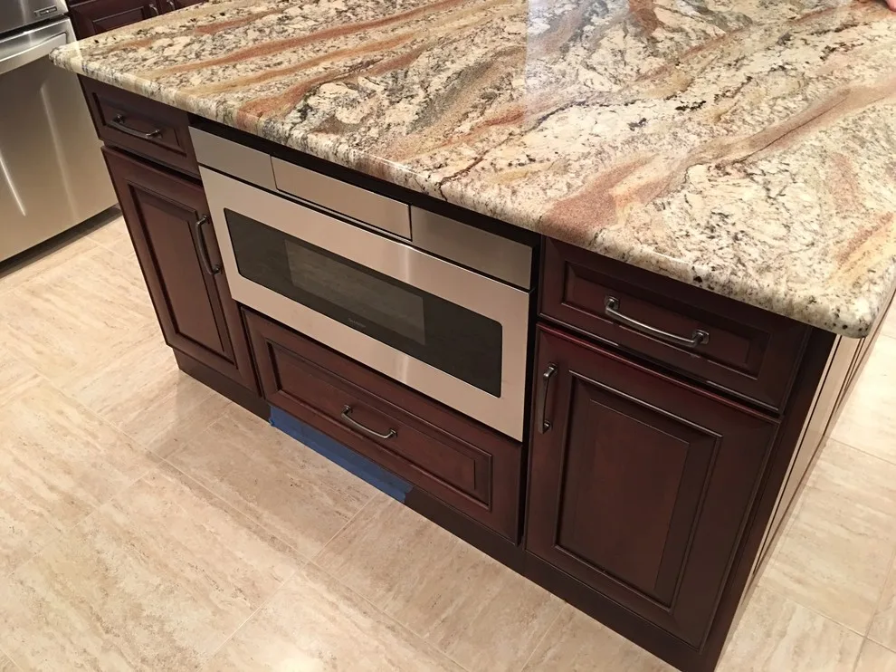 Traditional Dark Wood Kitchen | Freehold, NJ by Len's Remodeling And Contracting Services - Photo 9