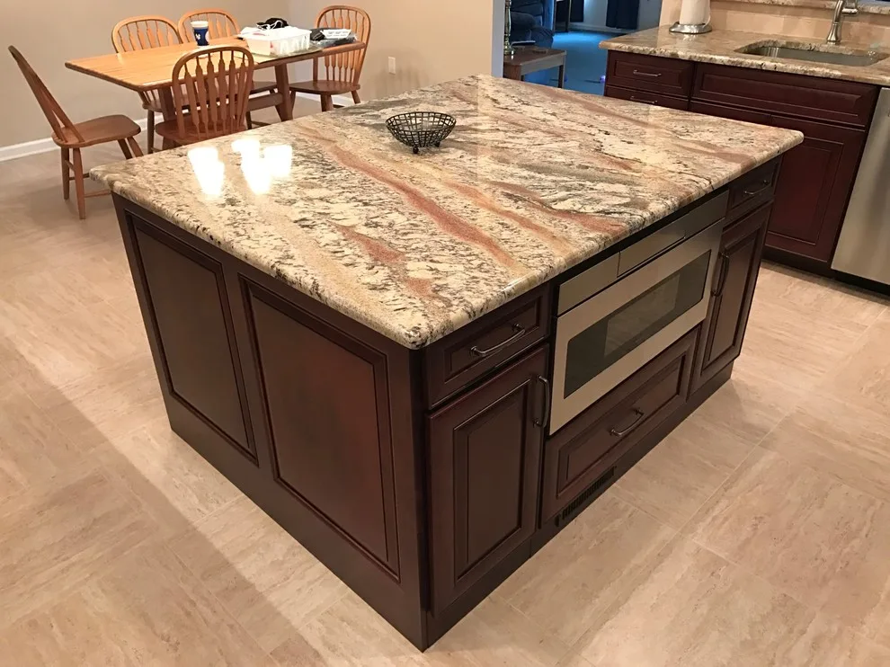 Traditional Dark Wood Kitchen | Freehold, NJ by Len's Remodeling And Contracting Services - Photo 15