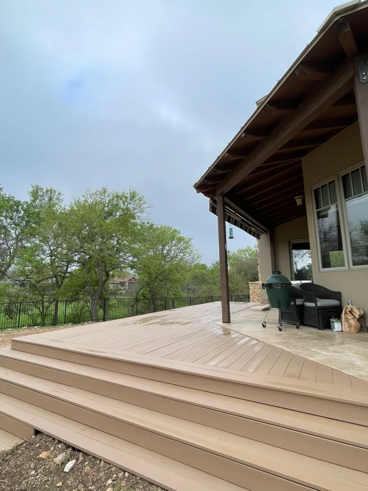 Stair-Encompassing Deck Project by Austin Dream Remodeling - Photo 4