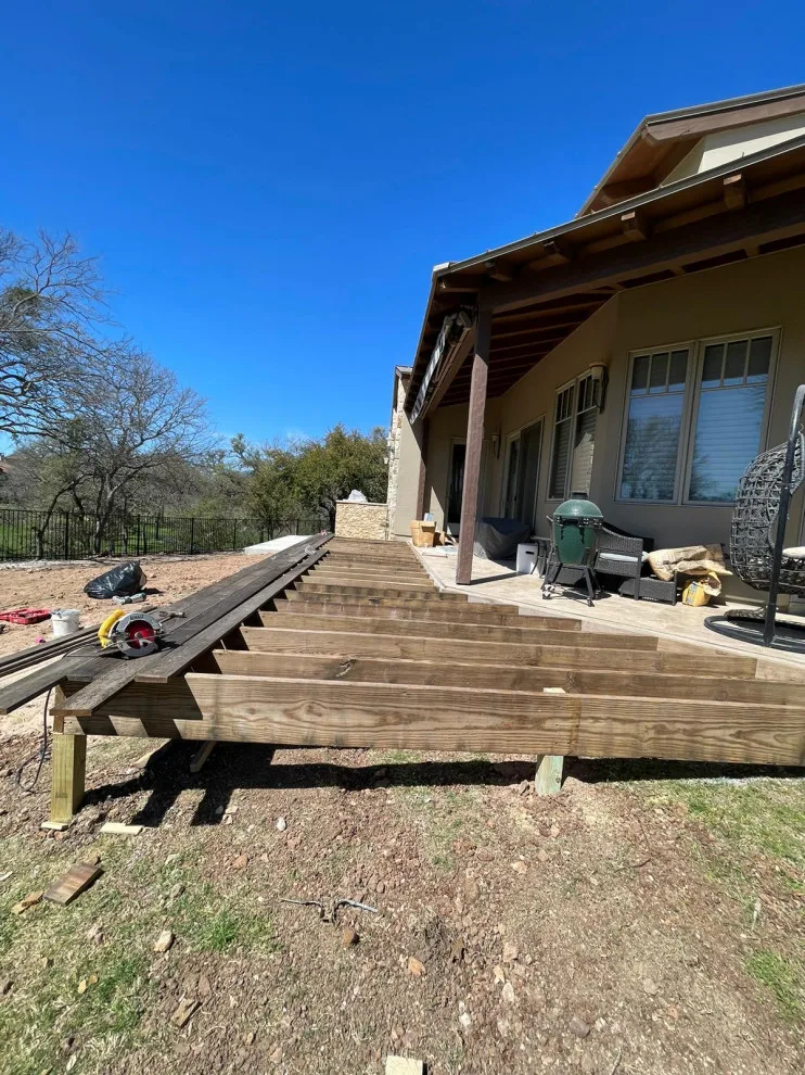 Stair-Encompassing Deck Project by Austin Dream Remodeling - Photo 2