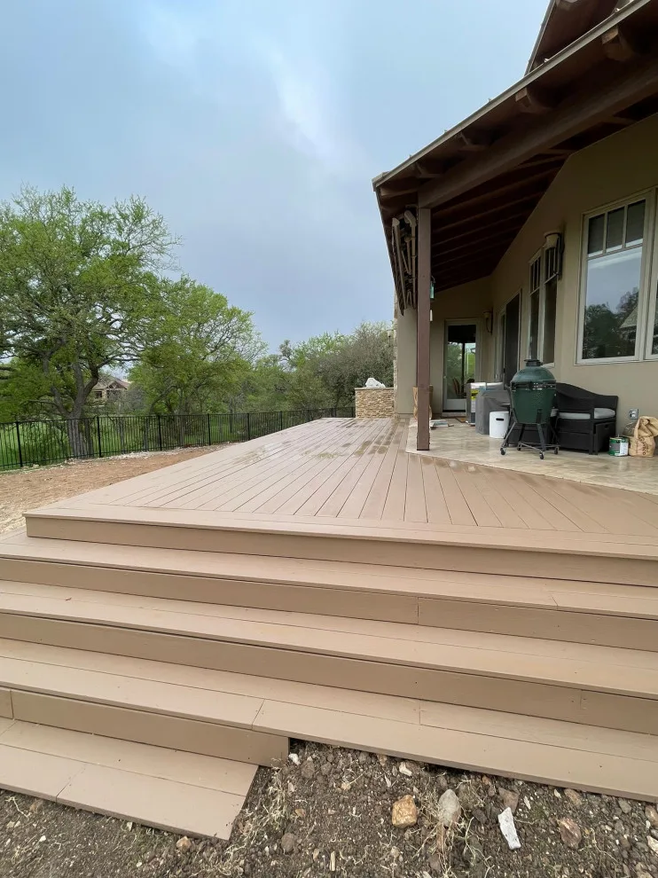 Stair-Encompassing Deck Project by Austin Dream Remodeling - Photo 3