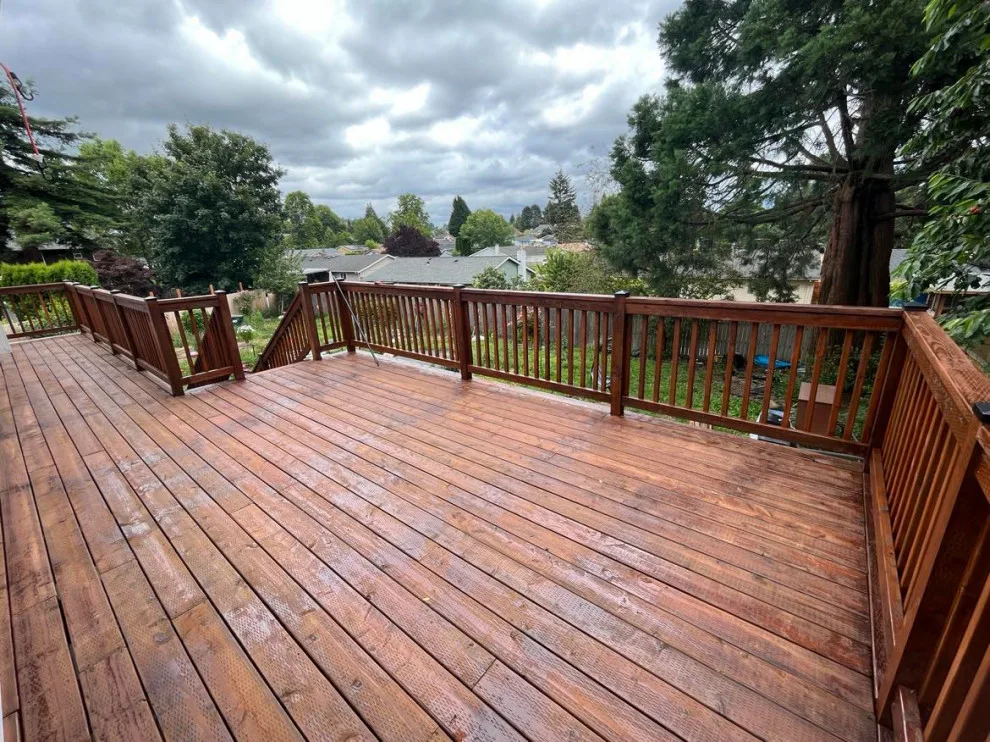 Deck Renovation, Staining & Roof Construction by Handyman Rescue Team - Photo 8