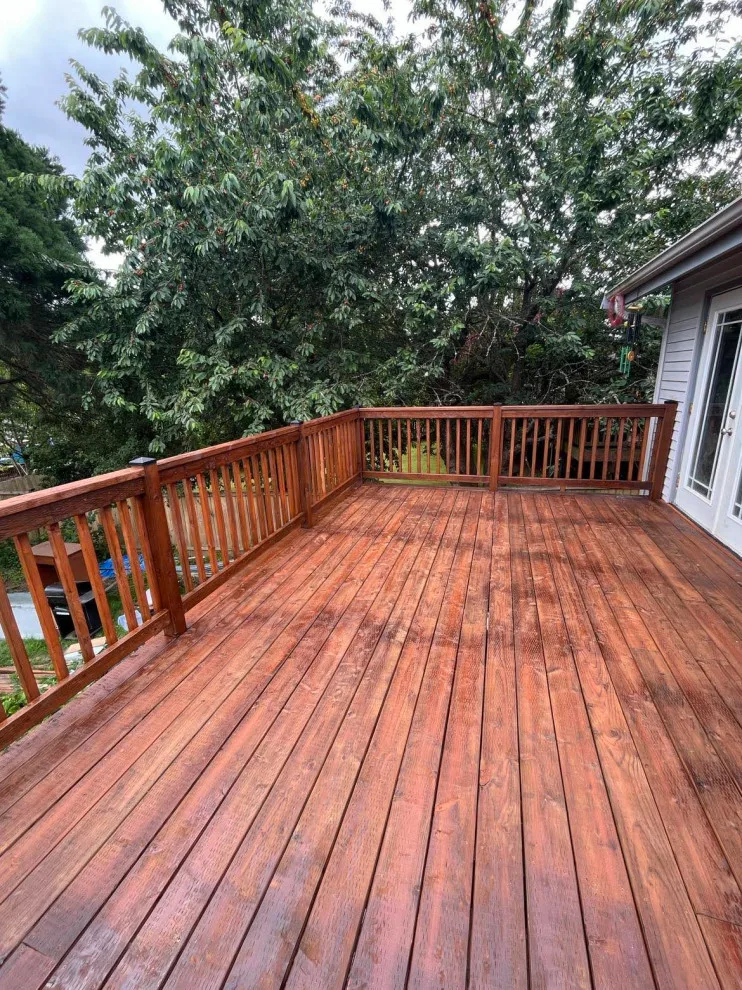 Deck Renovation, Staining & Roof Construction by Handyman Rescue Team - Photo 14