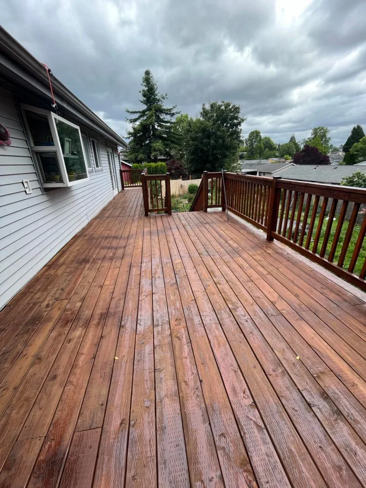 Deck Renovation, Staining & Roof Construction by Handyman Rescue Team - Photo 16