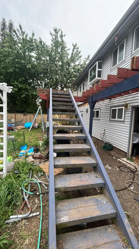Deck Renovation, Staining & Roof Construction by Handyman Rescue Team - Photo 2