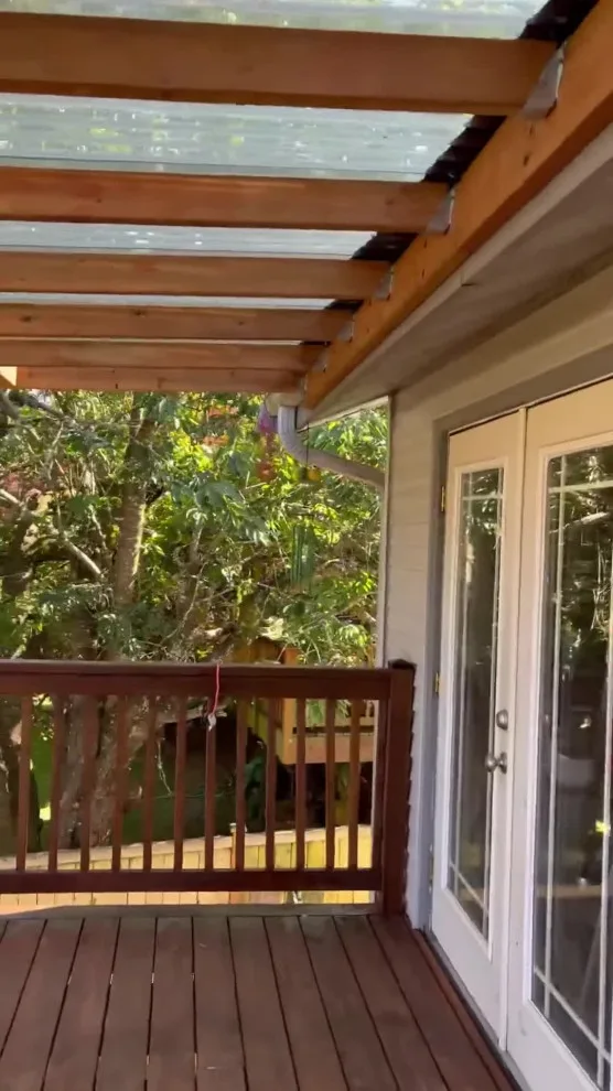 Deck Renovation, Staining & Roof Construction by Handyman Rescue Team - Photo 4