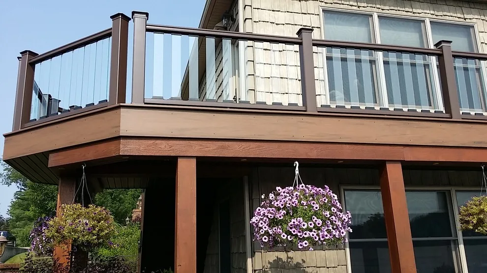 Transparent Balustrade, Illumination, Below Decking, Composite Patio by Medina Exteriors & Remodeling - Photo 16