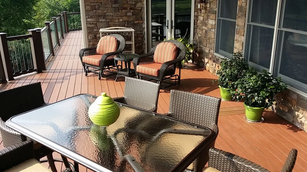 Transparent Balustrade, Illumination, Below Decking, Composite Patio by Medina Exteriors & Remodeling - Photo 17