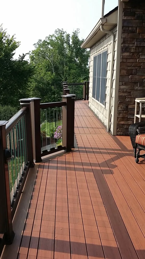 Transparent Balustrade, Illumination, Below Decking, Composite Patio by Medina Exteriors & Remodeling - Photo 5