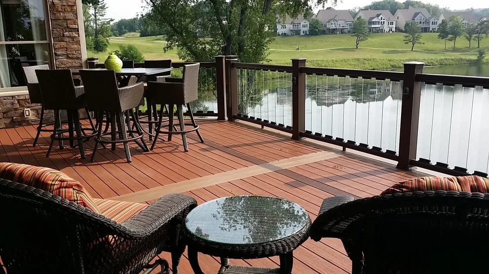 Transparent Balustrade, Illumination, Below Decking, Composite Patio by Medina Exteriors & Remodeling - Photo 14