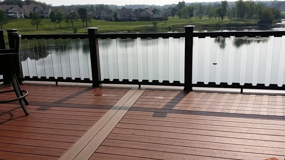 Transparent Balustrade, Illumination, Below Decking, Composite Patio by Medina Exteriors & Remodeling - Photo 3