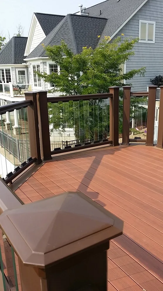 Transparent Balustrade, Illumination, Below Decking, Composite Patio by Medina Exteriors & Remodeling - Photo 2