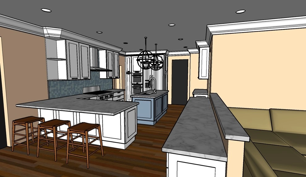 Simpsonville Open Concept Kitchen, Dining and Family Room by Jwk Design - Photo 22