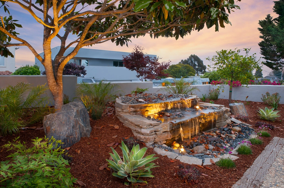 "Lit" Water Feature by K & D Landscaping, Inc. - Photo 2