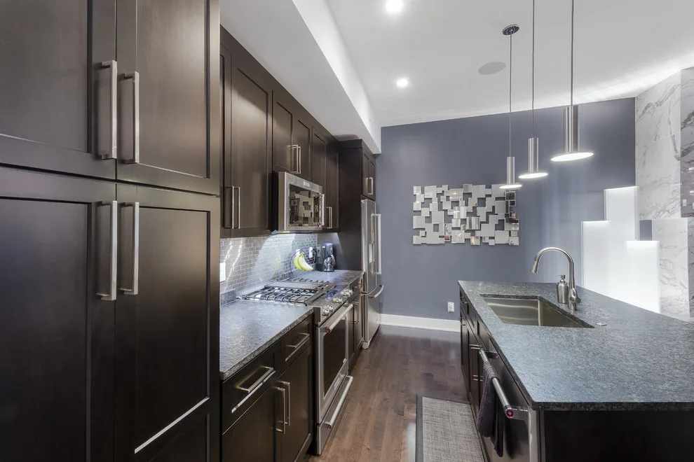 Urban Condo - Dark Wood Kitchen by Trillium Cabinet Company - Photo 3
