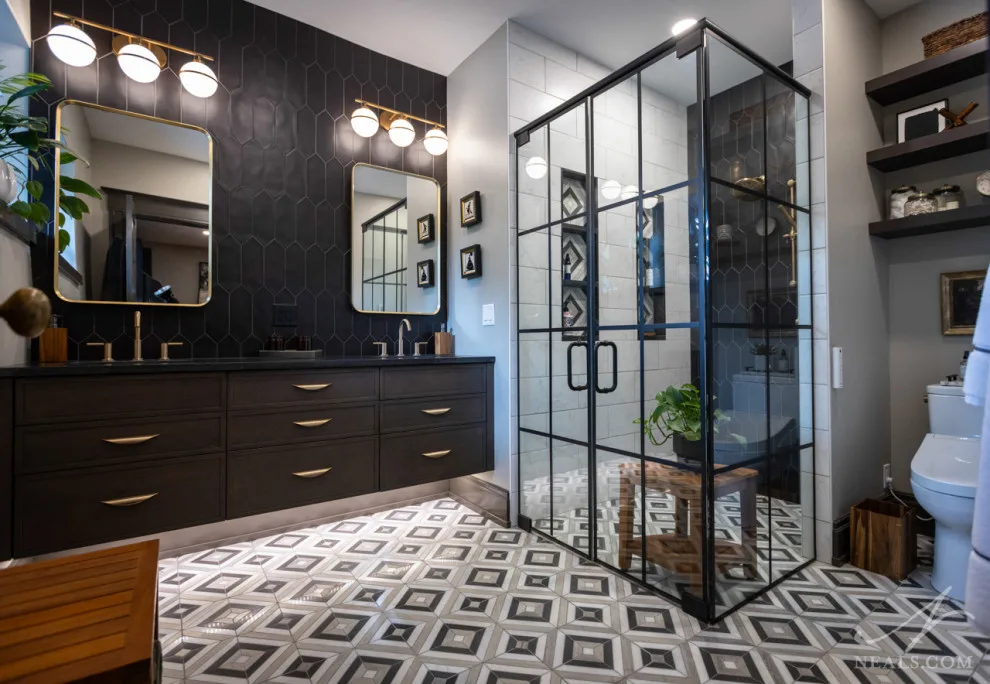 Contemporary Dramatic Master Suite by Neal's Design Remodel - Photo 15