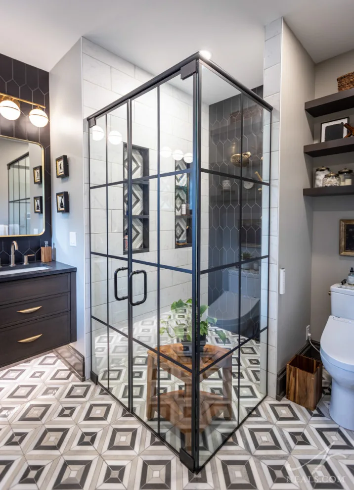 Contemporary Dramatic Master Suite by Neal's Design Remodel - Photo 14