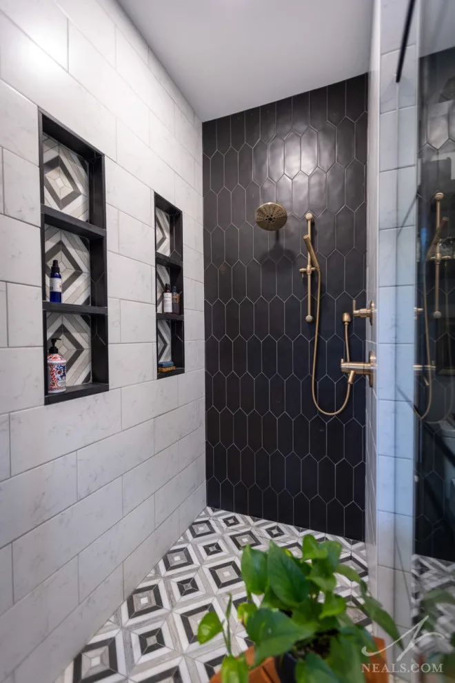 Contemporary Dramatic Master Suite by Neal's Design Remodel - Photo 9