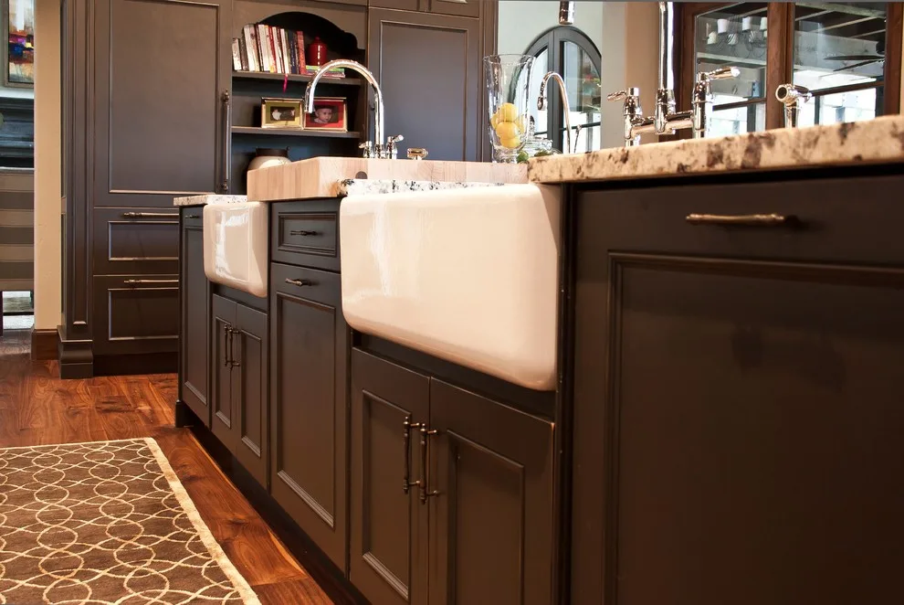 Refined Rustic Kitchen Design Featuring Double Apron Sinks by Dream House Dream Kitchens - Photo 16