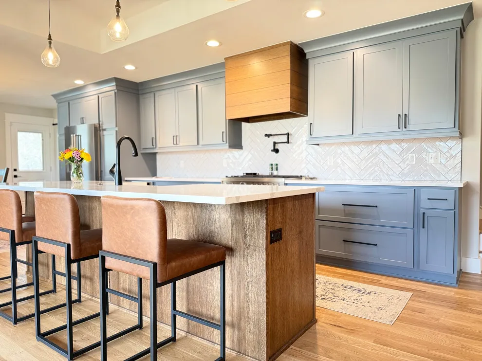 Serene Azure Contemporary Farmhouse by Pixley Lumber, Co. - Photo 4