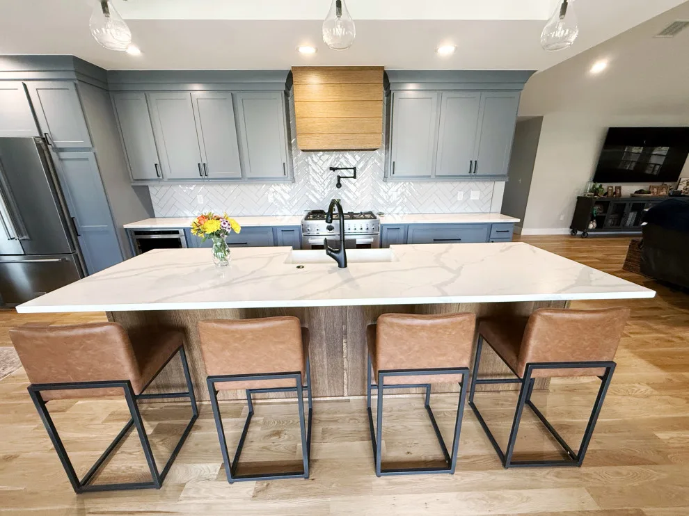 Serene Azure Contemporary Farmhouse by Pixley Lumber, Co. - Photo 8