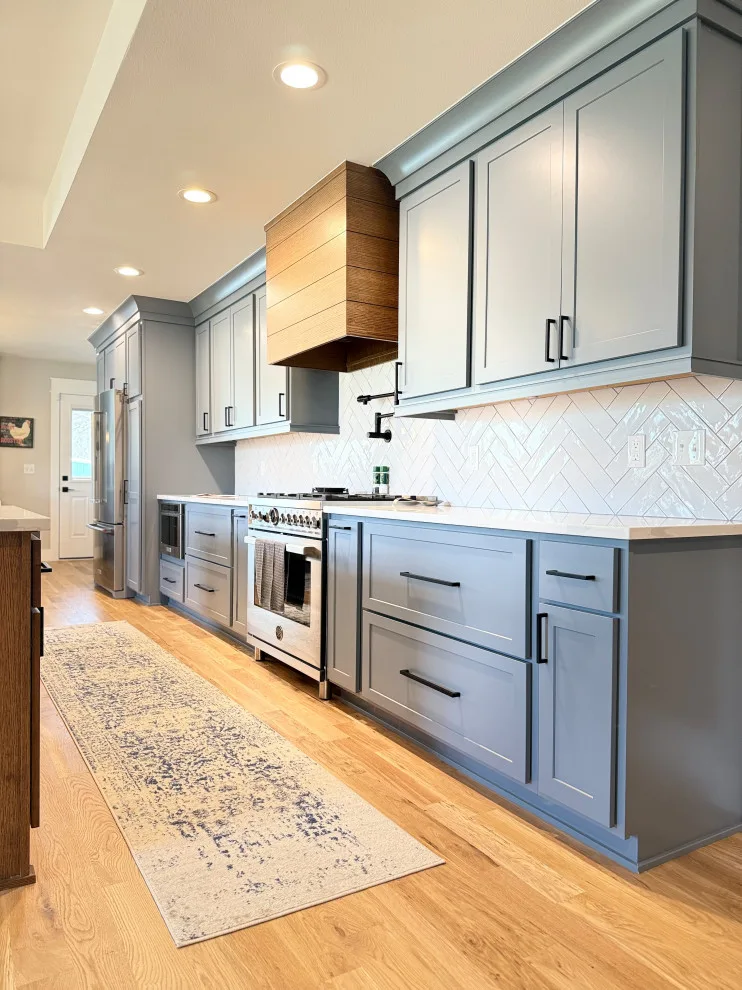 Serene Azure Contemporary Farmhouse by Pixley Lumber, Co. - Photo 3