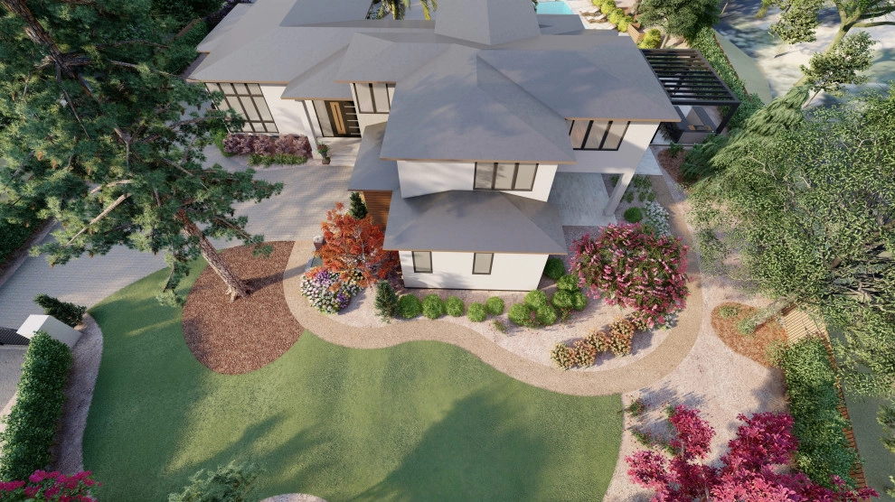 Modern Landscape 3D Rendering by Karen Aitken And Associates - Photo 4