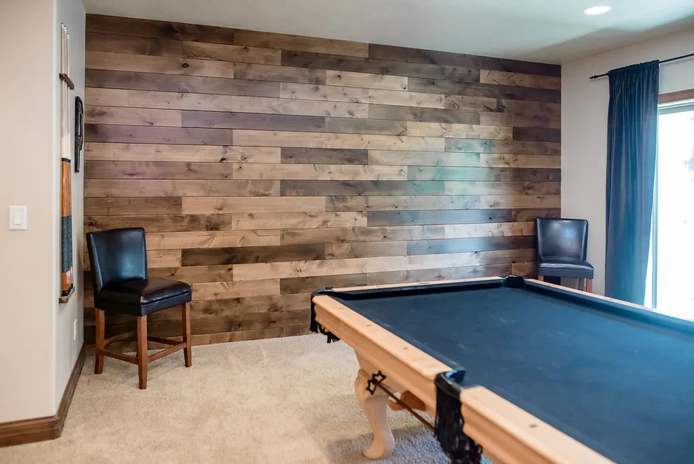 Media Room and Accent Wall by CCH Design | Remodel - Photo 4