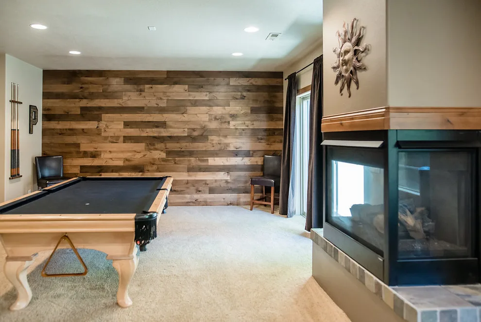 Media Room and Accent Wall by CCH Design | Remodel - Photo 2