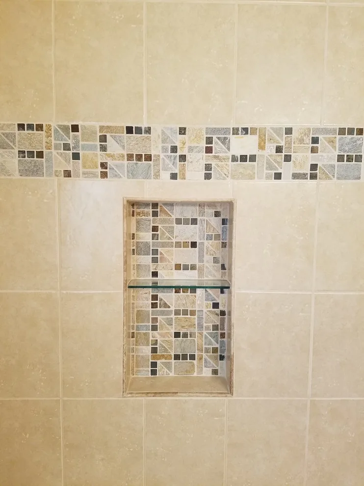Natural Hue Bathtub Enclosure by Paramount Tile Design - Photo 10