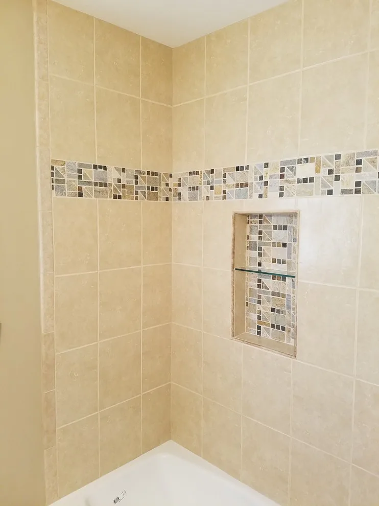 Natural Hue Bathtub Enclosure by Paramount Tile Design - Photo 12