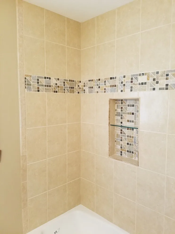 Natural Hue Bathtub Enclosure by Paramount Tile Design - Photo 3