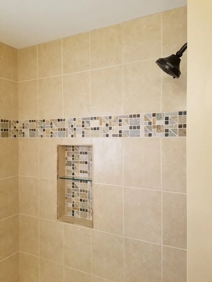 Natural Hue Bathtub Enclosure by Paramount Tile Design - Photo 9