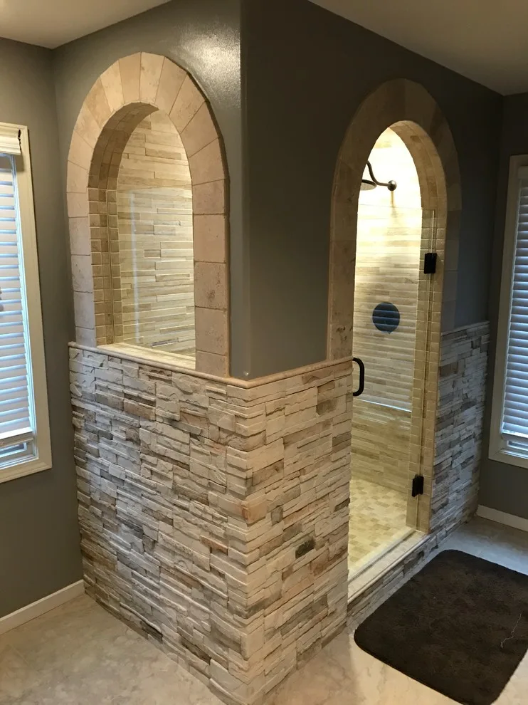 East Side Curved Master Bathroom by The Decor Center - Photo 6