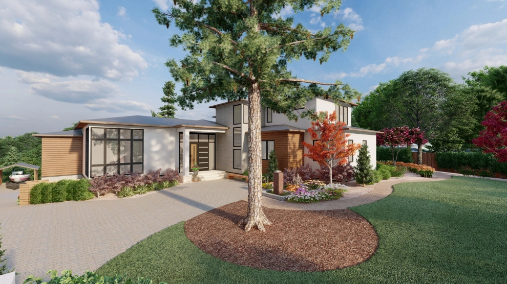Modern Landscape 3D Rendering by Karen Aitken And Associates - Photo 5
