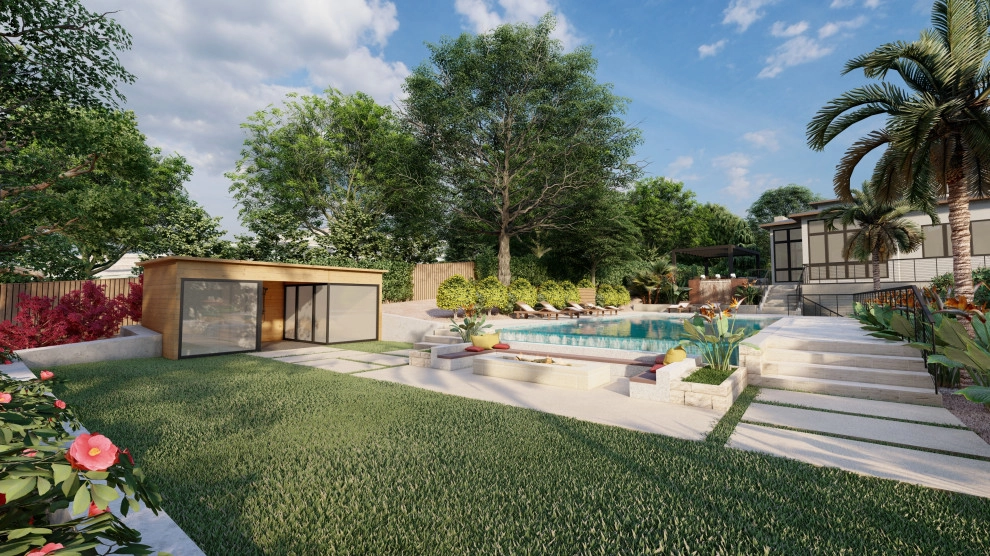Modern Landscape 3D Rendering by Karen Aitken And Associates - Photo 9