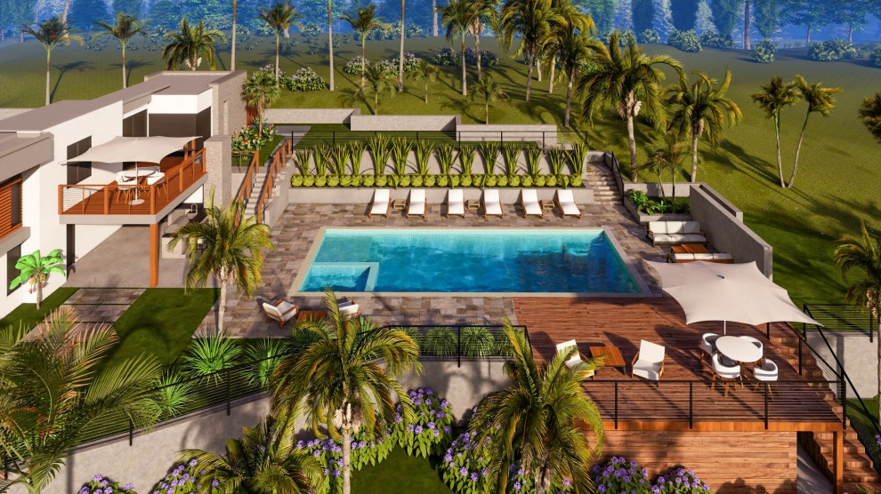 Modern Luxury Pool by Karen Aitken And Associates - Photo 6