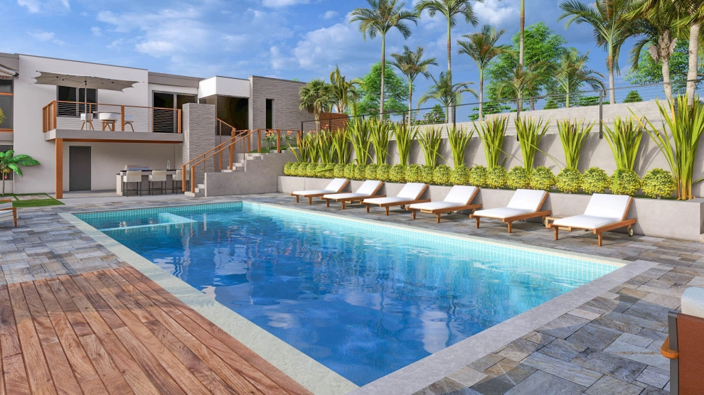 Modern Luxury Pool by Karen Aitken And Associates - Photo 8