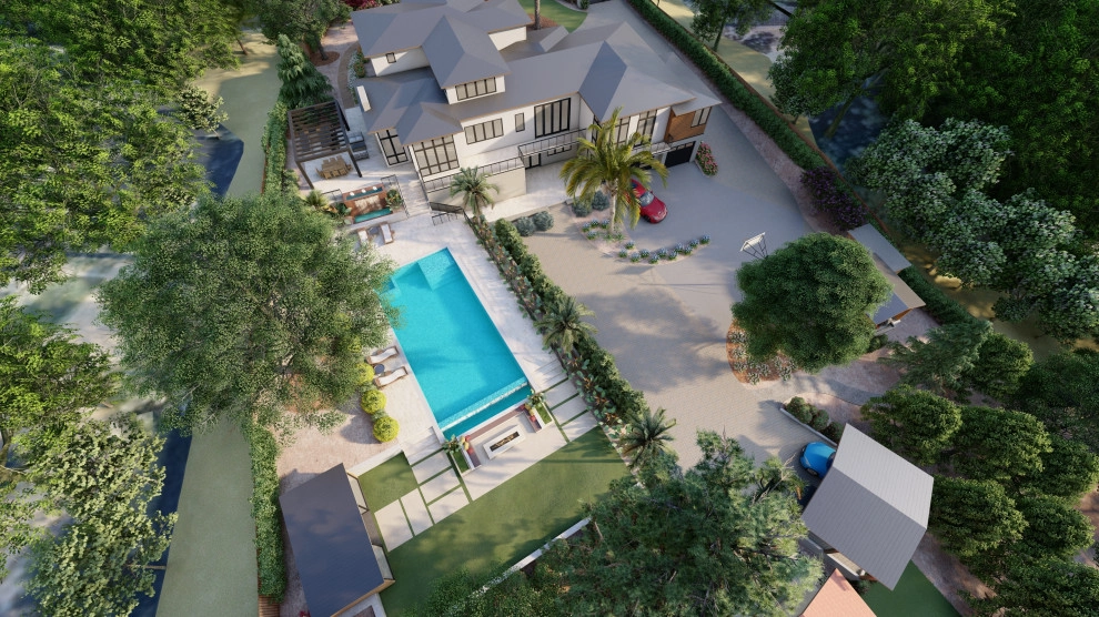 Modern Landscape 3D Rendering by Karen Aitken And Associates - Photo 3
