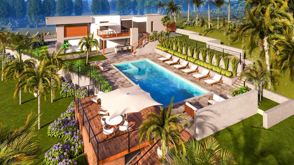 Modern Luxury Pool by Karen Aitken And Associates - Photo 3
