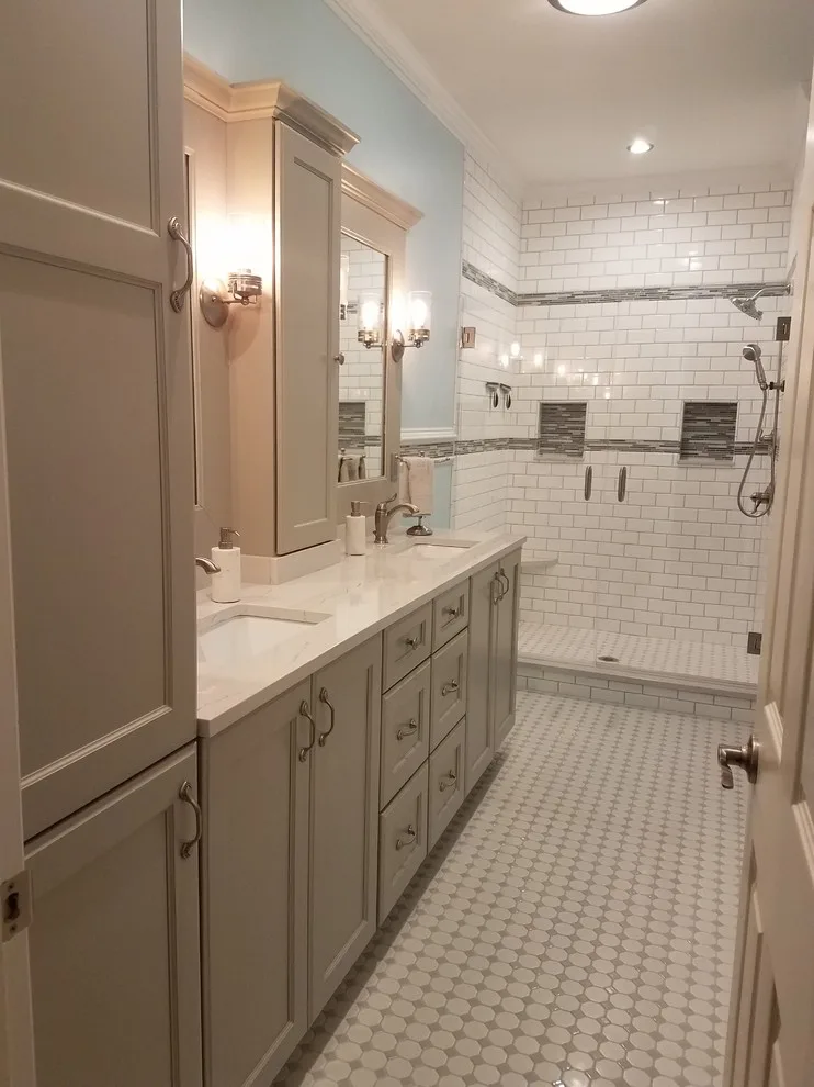 Chic Bathroom Renovation by Saratoga Kitchens And Baths - Photo 4