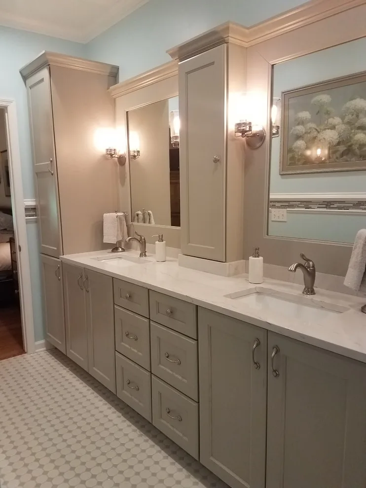Chic Bathroom Renovation by Saratoga Kitchens And Baths - Photo 6