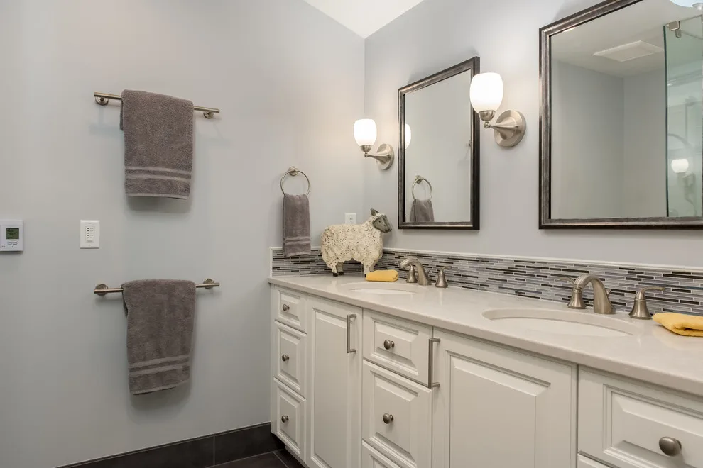 Sophisticated Bathroom Renovation in Brookfield by Advantage Design + Remodel - Photo 4