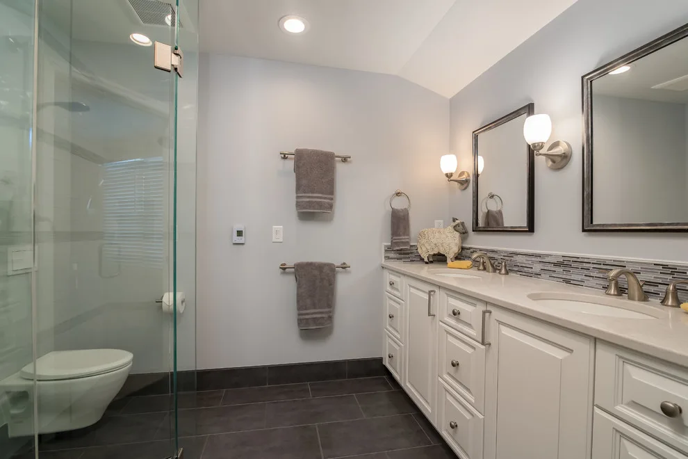 Sophisticated Bathroom Renovation in Brookfield by Advantage Design + Remodel - Photo 3