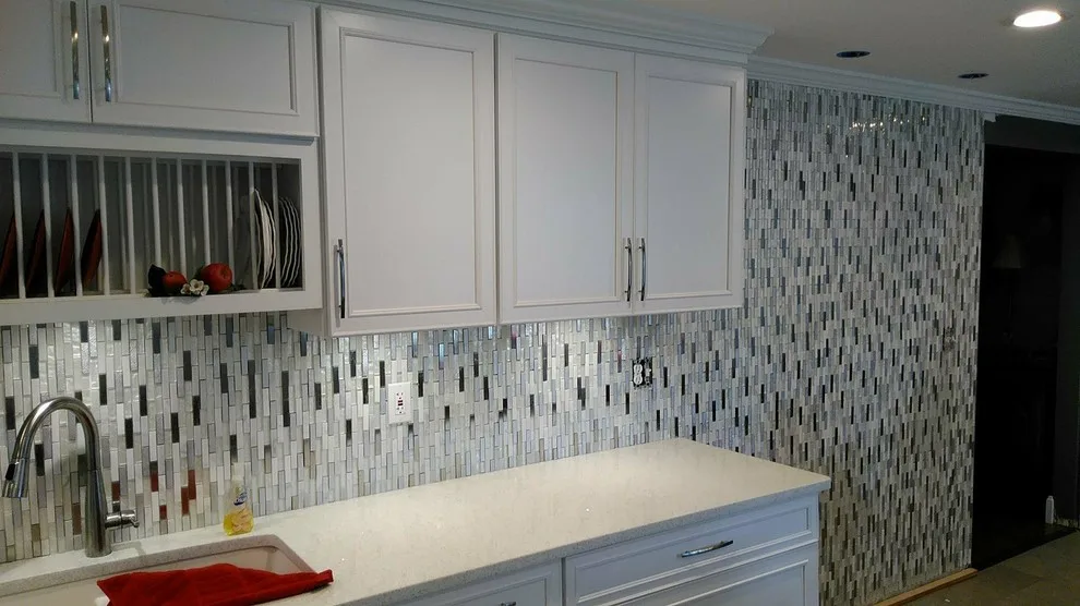 Elma - Shimmering Silver and White Kitchen by New York Kitchen & Bath - Photo 8